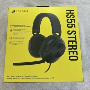 Corsair -  HS55 Core Carbon Wireless Gaming Headset Black